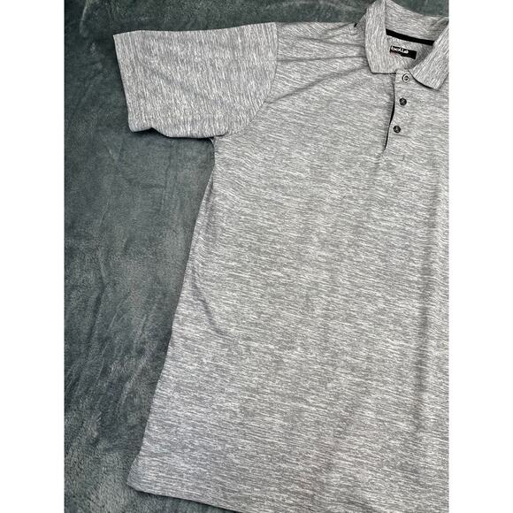 Bollé Men’s Medium Gray Heather Performance Polo Shirt Excellent - Picture 3 of 8